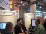 LibreOffice booth close-up Close-up picture of the LibreOffice CeBIT booth
